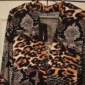 Fashion Nova Animal Print dress. Brand New.